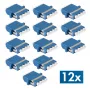 LogiLink LC Quad kuituadapteri, 12 kpl pakkaus, sininen, laippa-asennus, singlemode