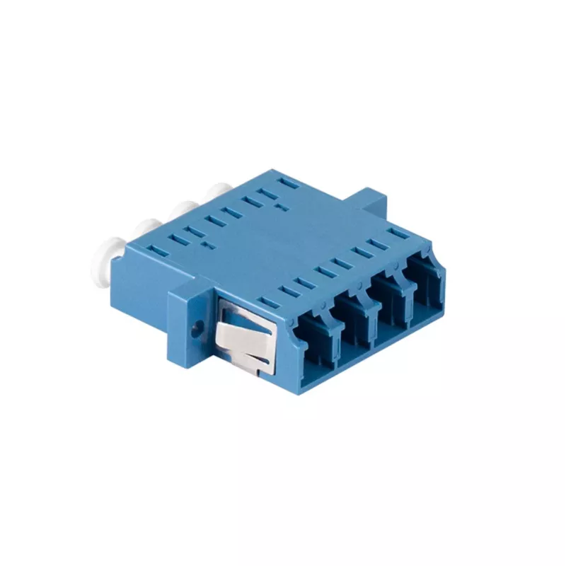LogiLink LC Quad kuituadapteri, 12 kpl pakkaus, sininen, laippa-asennus, singlemode