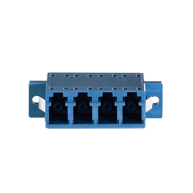 LogiLink LC Quad kuituadapteri, 12 kpl pakkaus, sininen, laippa-asennus, singlemode