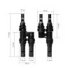 LogiLink aurinko Y-liitinsarja, 2 kpl, MC4-yhteensopiva, pistoke ja liitin, PVC, musta