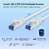 LogiLink Cat.6A S/FTP CCA LSZH verkkokaapeli, valkoinen, 7,5 m, EconLine