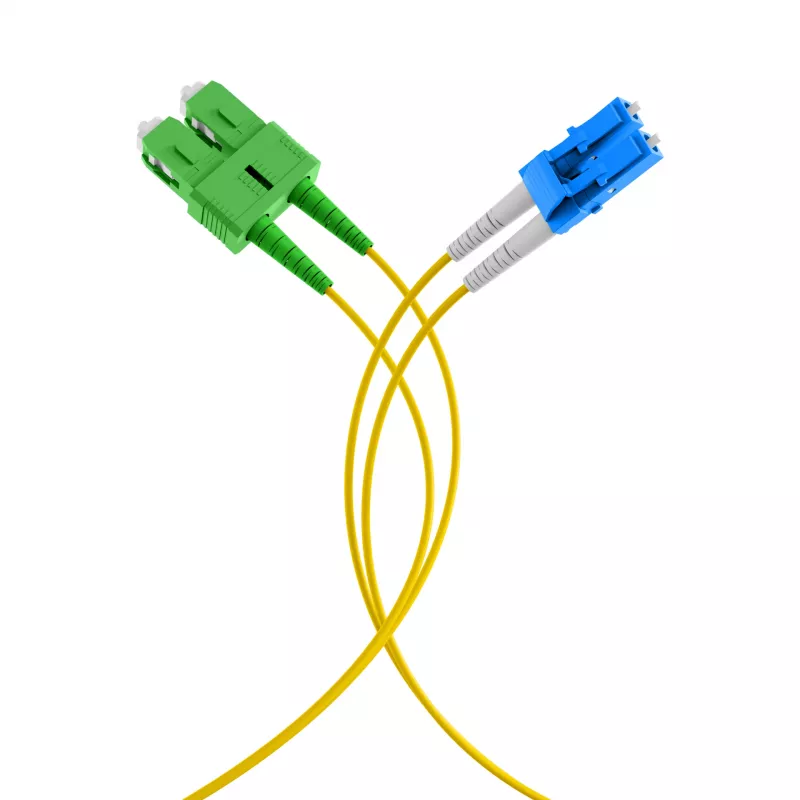 EFB Elektronik duplex-jatkokaapeli LC-SC/APC 9/125µm OS2 LSZH keltainen 2,0 mm 40 m