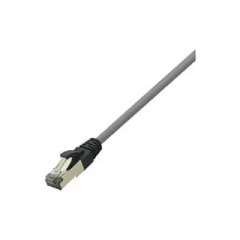 LogiLink Cat 8.1 S/FTP verkkokaapeli, RJ-45 pistoke - RJ-45 pistoke, 3 m, 40 Gbps, 2 000 MHz, halogeeniton, vaaleanharmaa RAL 7035