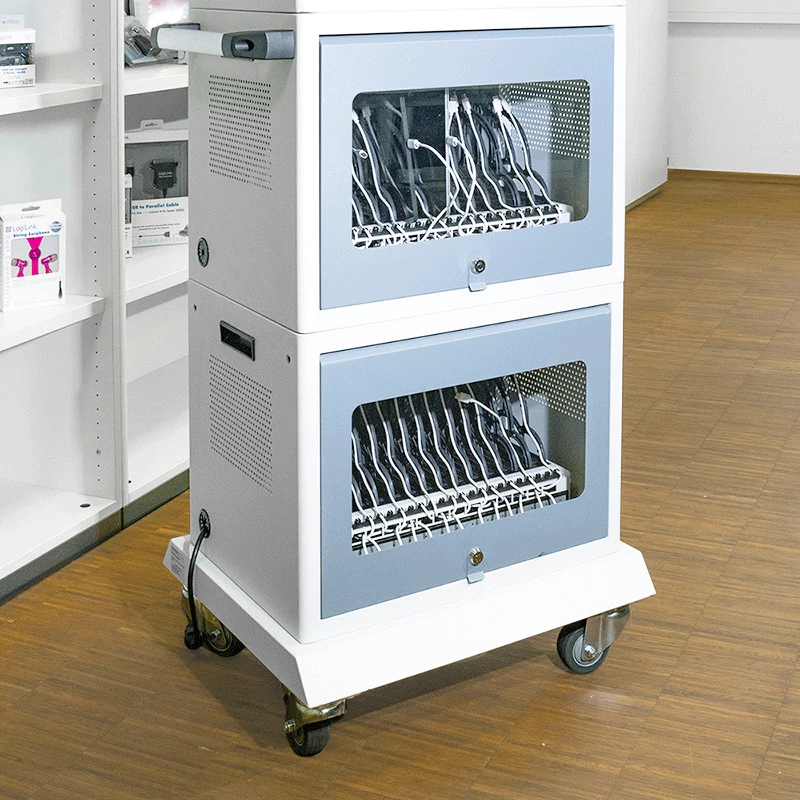 LogiLink SCS0150 rullavaunun alusta monilatausasemille ja -kaapeille, metalli, harmaa