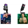 LogiLink HS0058 USB-kondensaattorimikrofoni RGB-valolla, 192 kHz, musta