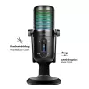 LogiLink USB-kondensaattorimikrofoni RGB-valolla, herttakuvio, 20 Hz - 20 kHz, musta (HS0059)