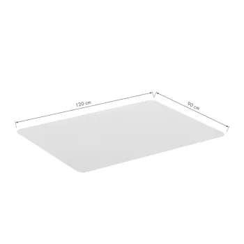 LogiLink lattiansuojamatto 120 x 90 cm erittäin pehmeä läpinäkyvä koville lattioille