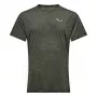 Salewa Puez Melange Dry lyhythihainen t-paita - Dark Olive Melange - XL