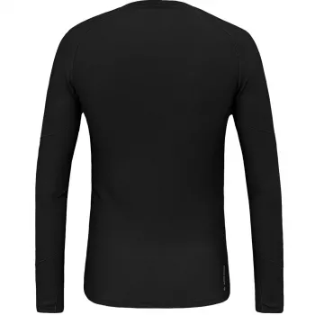 Salewa Cristallo Warm Amr L/S Tee miesten Alpine Merino alusasu - Black Out