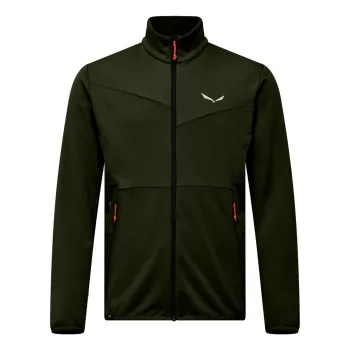 Salewa Puez Cammino PL hupullinen fleece-takki miesten Dark Olive