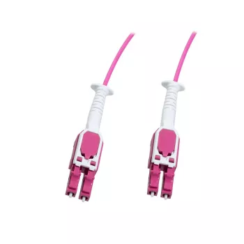 LogiLink Uniboot Push-Pull LC-LC OM4 monimuotokuitu-patchkaapeli, 1,0 m, LSZH, Heather Violet