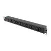 LogiLink 19 tuuman 1U rack-PDU 12x IEC C13 pistorasialla, 10A, ylikuormitussuojalla