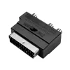 LogiLink SCART - RCA/S-Video adapteri kytkimellä, musta