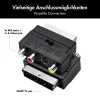 LogiLink SCART - RCA/S-Video adapteri kytkimellä, musta