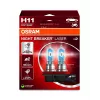 OSRAM NIGHT BREAKER LASER H11 halogeenilamppu 2 kpl:n pakkaus 12V 55W PGJ19-2, jopa 150% kirkkaampi, 150m pidempi valokeila, 3900K