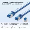 LogiLink SlimLine Cat.6A S/FTP LSZH -verkkokaapeli, 7,5 m, sininen