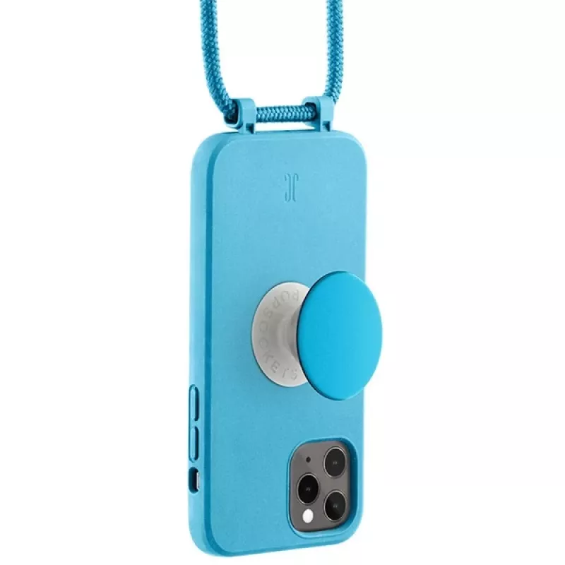Just Elegance JE PopGrip kotelo iPhone 11 Pro 5,8 tuuman näytölle sininen/aqua
