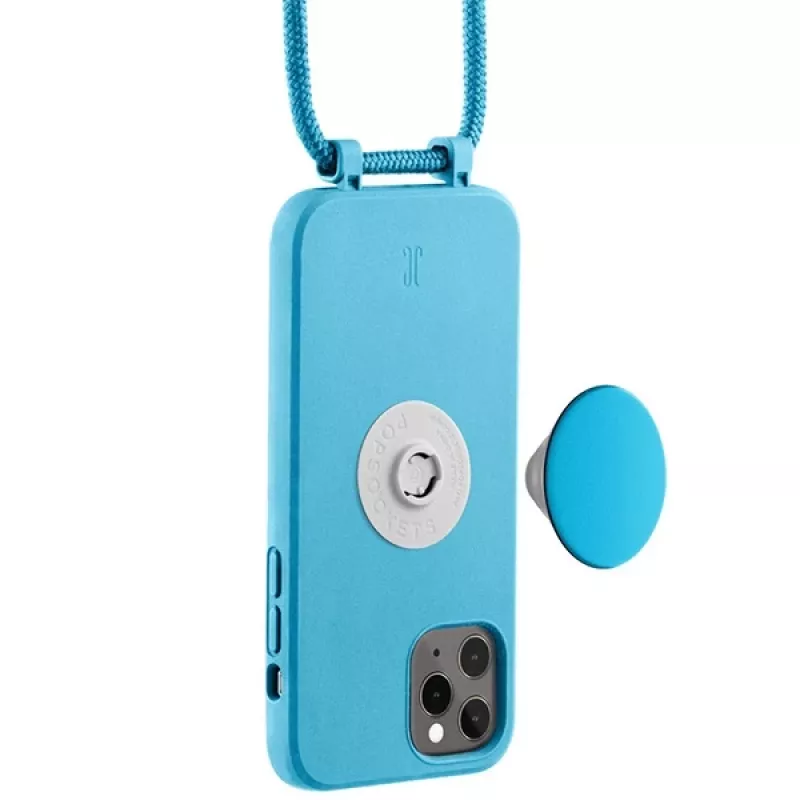 Just Elegance JE PopGrip kotelo iPhone 11 Pro 5,8 tuuman näytölle sininen/aqua