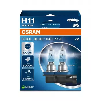 OSRAM lamppu (2 kpl:n pakkaus) H11 12V 55W PGJ19-2 Cool Blue Intense NextGen 5000K