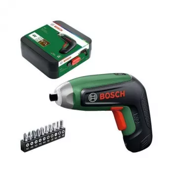 BOSCH IXO 8 3,6V akkuruuvinväännin USB-C-latauksella ja 10 terää