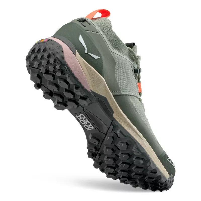 Salewa Puez 2 Knit PTX naisten matalakengät vaellukseen - Shadow/Olive - EU 36,5