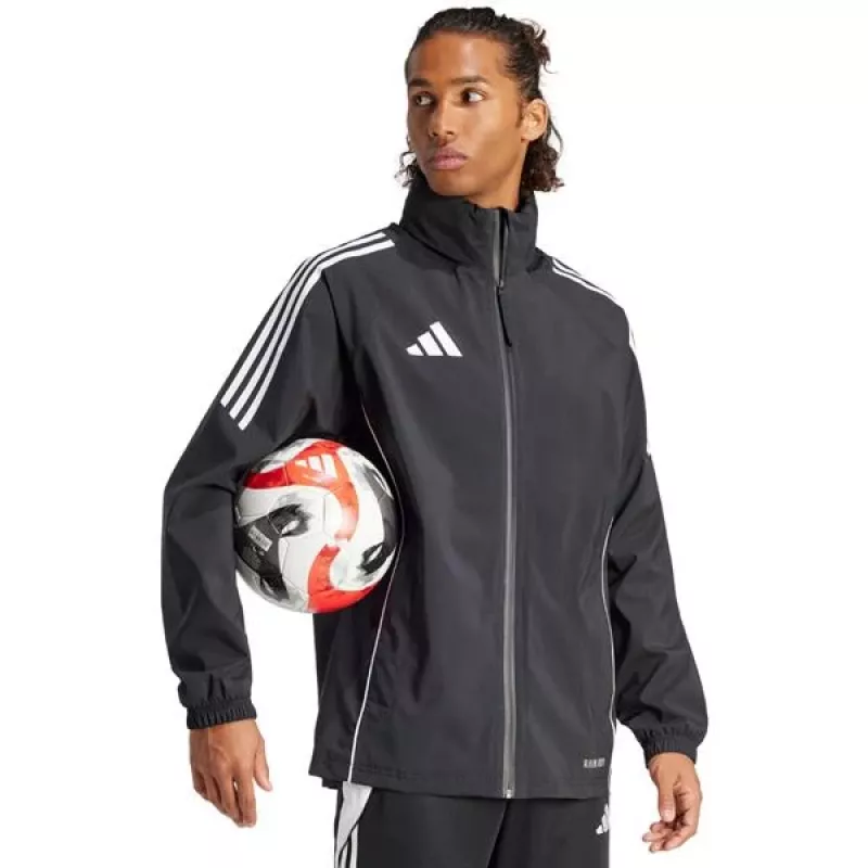 adidas Tiro 24 sadetakki miesten musta/valkoinen IJ7390 koko S