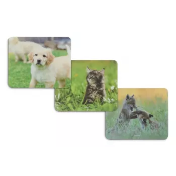 Hama Animal 4-porttinen USB 2.0 -keskitin USB-C-liitännällä, ruskea/valkoinen koiranmuotoilu
