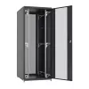 EFB PRO 33U 800x800mm palvelinkaappi RAL9005 rei'itetyillä etu- ja takovilla