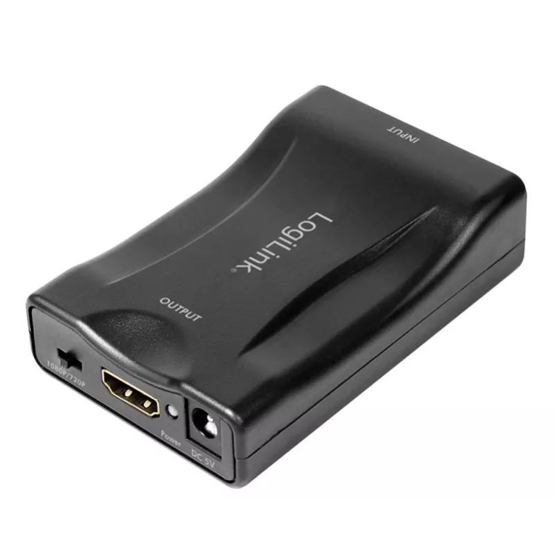LogiLink CV0160 SCART-HDMI-muunninsovitin, 1080p, musta