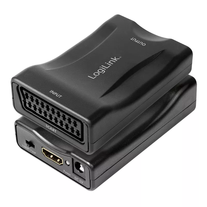 LogiLink CV0160 SCART-HDMI-muunninsovitin, 1080p, musta
