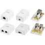 LogiLink NP0097 Cat.6A pinta-asennusrasia, 2x RJ45, suojattu, valkoinen