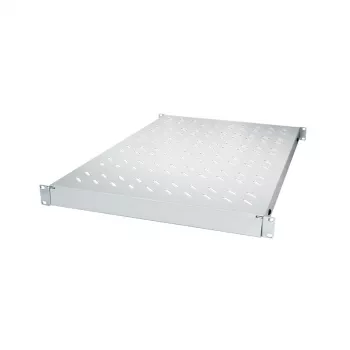 LogiLink 19 tuuman säädettävä rack-hylly 800 mm syville rack-kaapeille, vaaleanharmaa