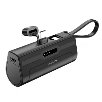 LogiLink kannettava varavirtalähde, LiPo, 4500 mAh, sisäänrakennettu USB-C-pistoke, musta