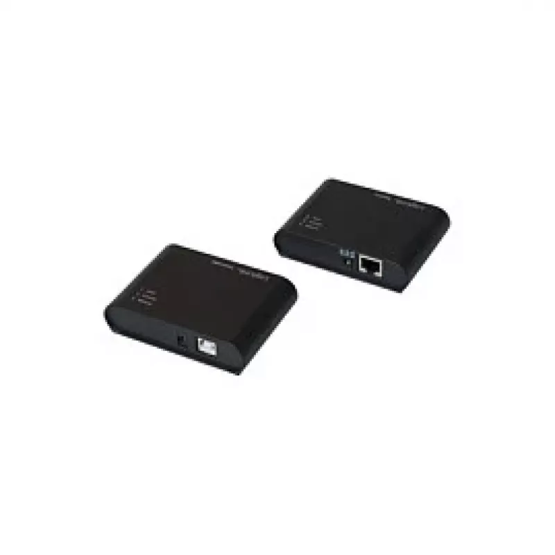 LogiLink USB 2.0 Cat.5 -jatko 4-porttisella keskitimellä, 50 m, musta