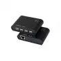 LogiLink USB 2.0 Cat.5 -jatko 4-porttisella keskitimellä, 50 m, musta