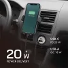 LogiLink USB-autolaturi, 2 porttia, 20W pikalataus, hopea