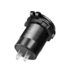 LogiLink PA0330 Sisäänrakennettava USB-autolaturi, USB-A + USB-C, 60 W, Power Delivery, musta