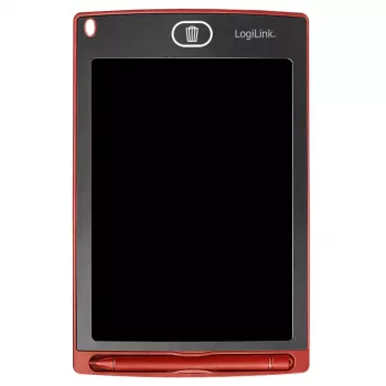 LogiLink LCD-kirjoitustaulu 8,5 tuumaa, punainen, 2 magneetilla