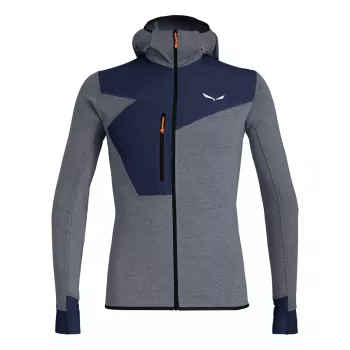 Salewa miesten Puez 2 Dry pitkähihainen hupullinen takki vetoketjulla Navy M