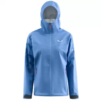 Salewa Puez Aqua 4 PTX 2.5L naisten sadetakki Morning Blue M