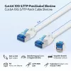LogiLink Cat.6A Slim S/FTP LSZH -patchkaapeli, valkoinen, 5 m, SlimLine