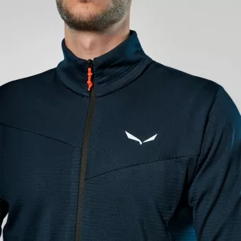 Salewa miesten Puez Altavia Full-Zip huppari Polarlite Navy Blazer koko L