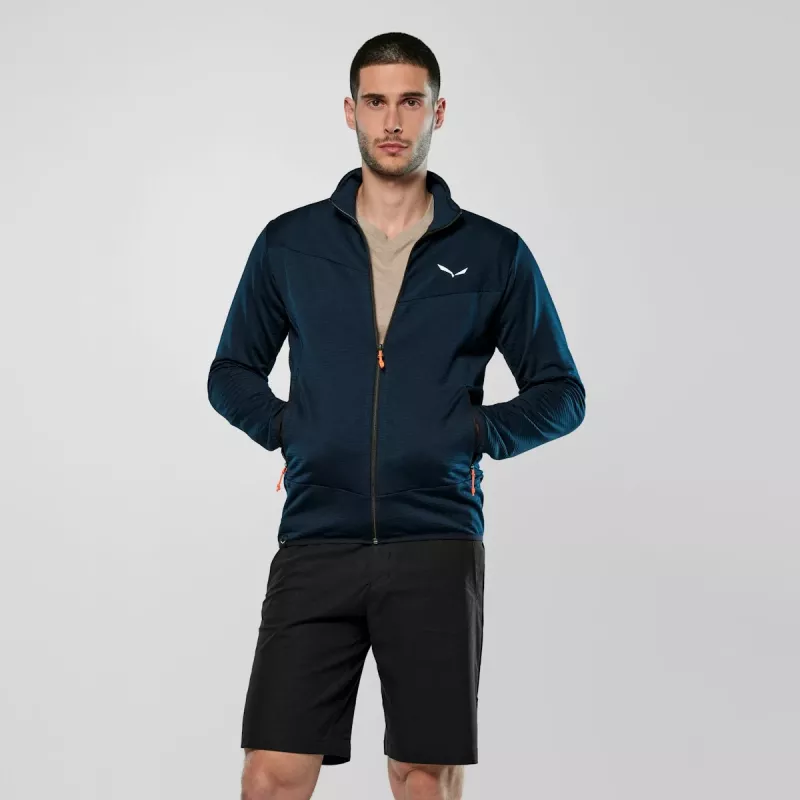 Salewa miesten Puez Altavia Full-Zip huppari Polarlite Navy Blazer koko L