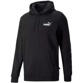 PUMA ESS+ Tape Hoodie FL musta miesten huppari koko L