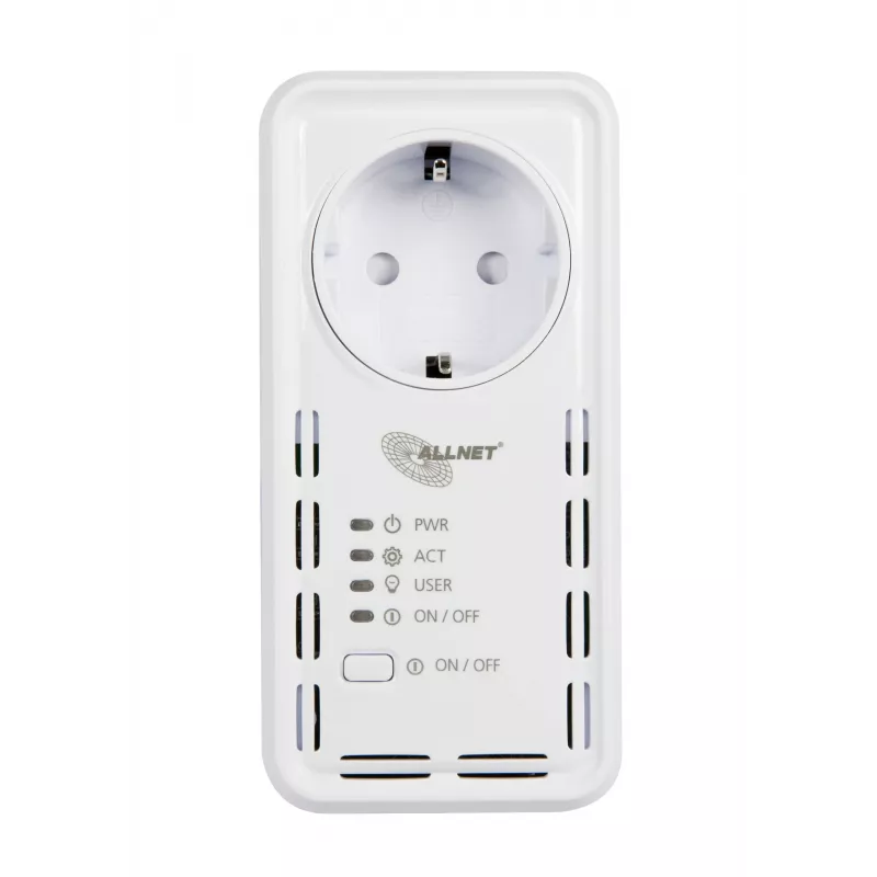 ALLNET ALL3075v4 älypistoke Wi-Fi ja Ethernet, energianseuranta, tyyppi F Schuko, 16A, 3680W