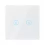 LogiLink WiFi Smart EU valokytkin, 2-osainen, Tuya-yhteensopiva, valkoinen