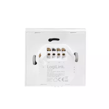 LogiLink WiFi Smart EU valokytkin, 2-osainen, Tuya-yhteensopiva, valkoinen
