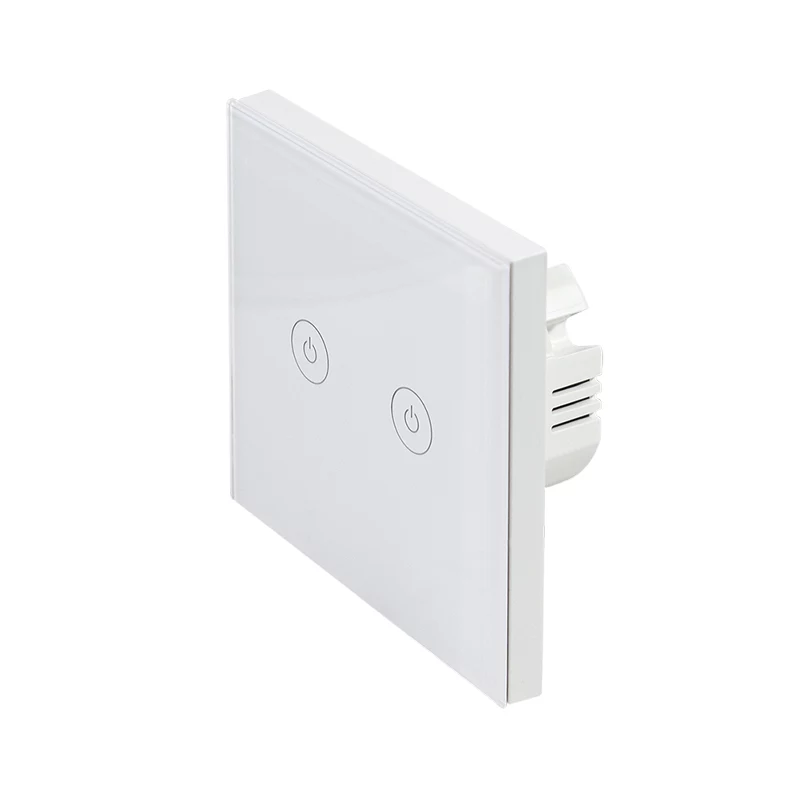 LogiLink WiFi Smart EU valokytkin, 2-osainen, Tuya-yhteensopiva, valkoinen