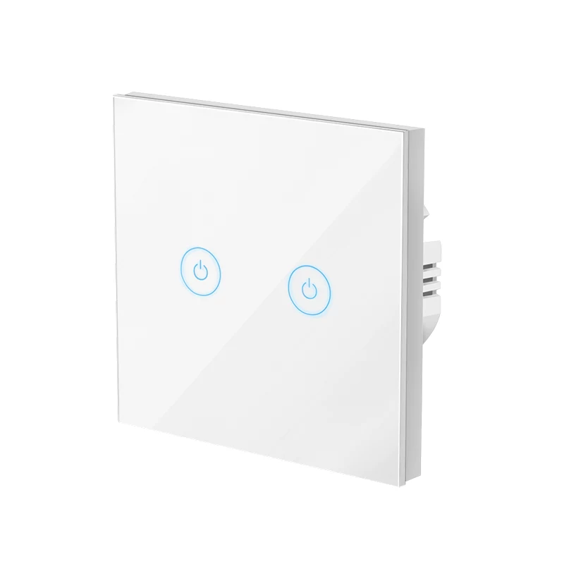 LogiLink WiFi Smart EU valokytkin, 2-osainen, Tuya-yhteensopiva, valkoinen