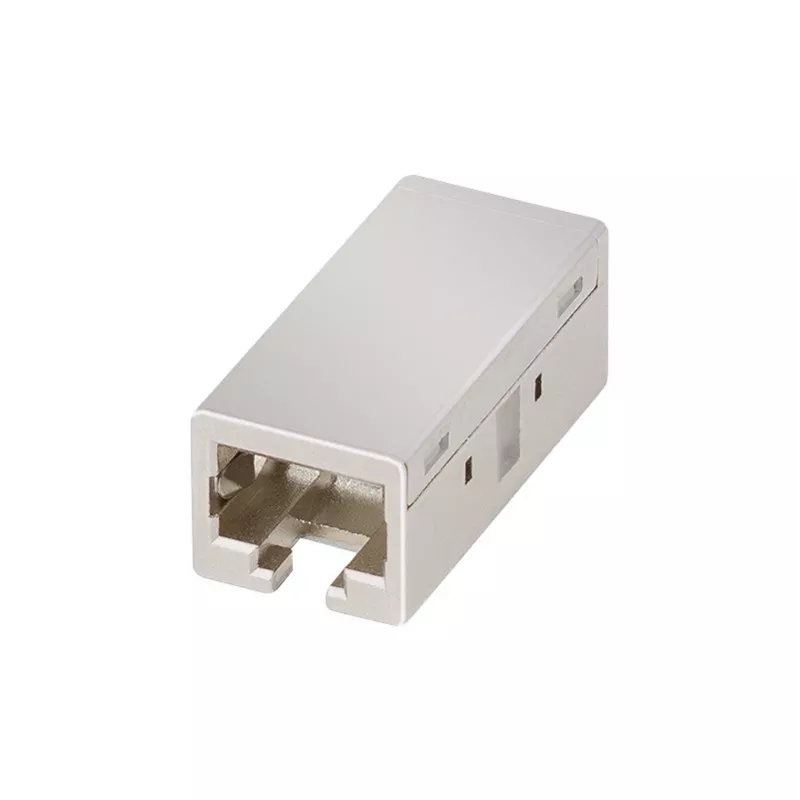 LogiLink Cat.6A suojattu RJ45 inline-liitin, metallikotelo, teollisuuslaatu